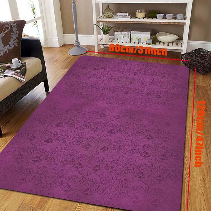 Medieval Vintage Flower Pattern Carpet Horror Entrance Rug