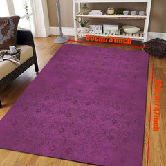 Medieval Vintage Flower Pattern Carpet Horror Entrance Rug
