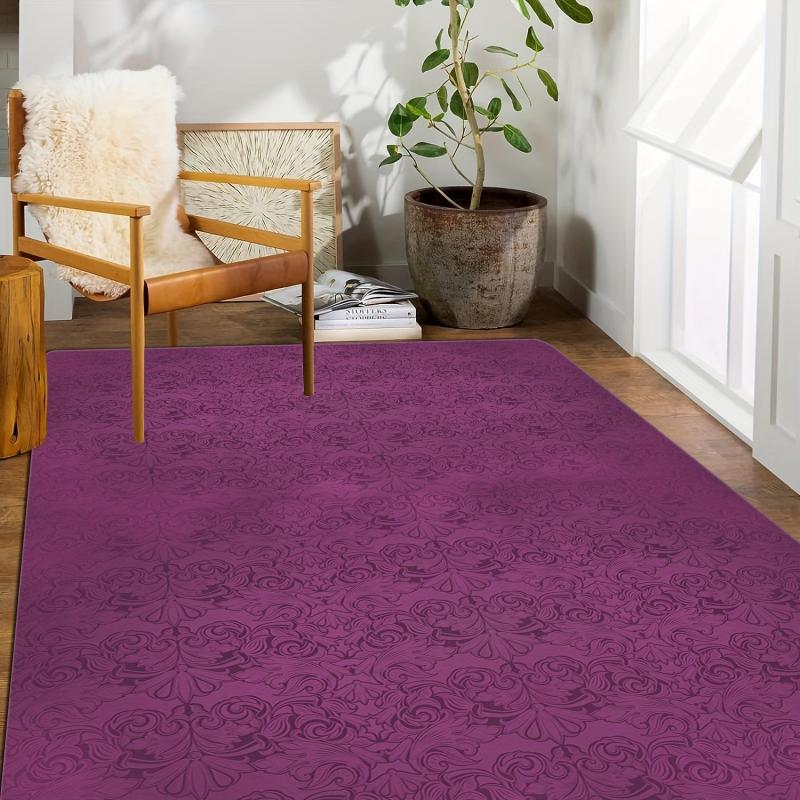 Medieval Vintage Flower Pattern Carpet Horror Entrance Rug