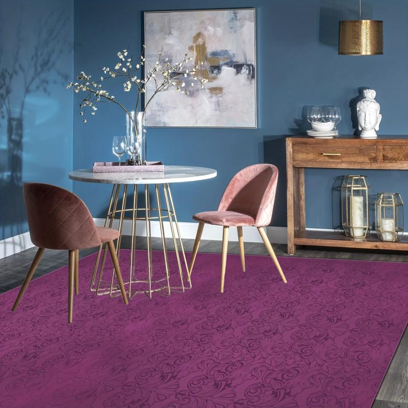 Medieval Vintage Flower Pattern Carpet Horror Entrance Rug
