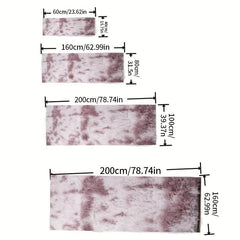 Tie Dye Fluffy Area Rug for Living Room - Soft Shag Rug for Bedroom