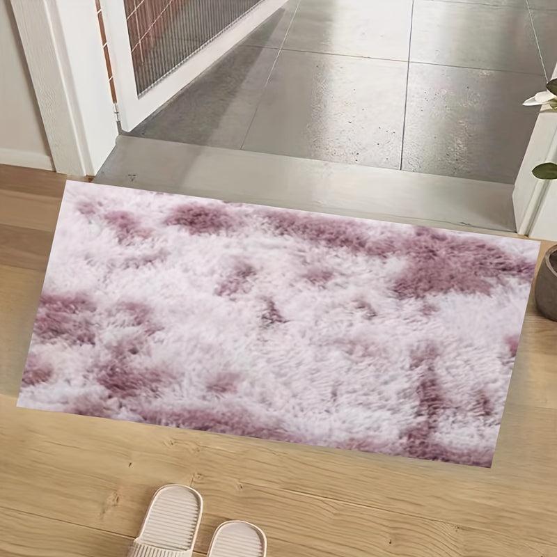 Tie Dye Fluffy Area Rug for Living Room - Soft Shag Rug for Bedroom