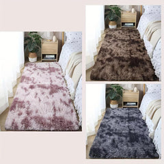 Tie Dye Fluffy Area Rug for Living Room - Soft Shag Rug for Bedroom