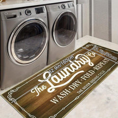 Farmhouse Laundry Room Rug Runner Non Slip Machine Washable