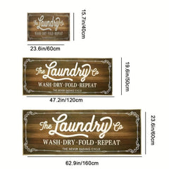 Farmhouse Laundry Room Rug Runner Non Slip Machine Washable