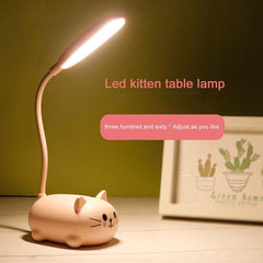 Adjustable Cat Night Light USB Rechargeable LED Desk Lamp