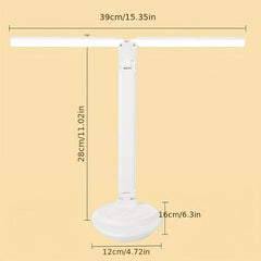 Dual Head Folding Desk Lamp with Phone Holder
