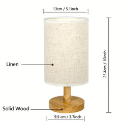 Modern Nordic Style Wooden Desk Lamp USB Powered