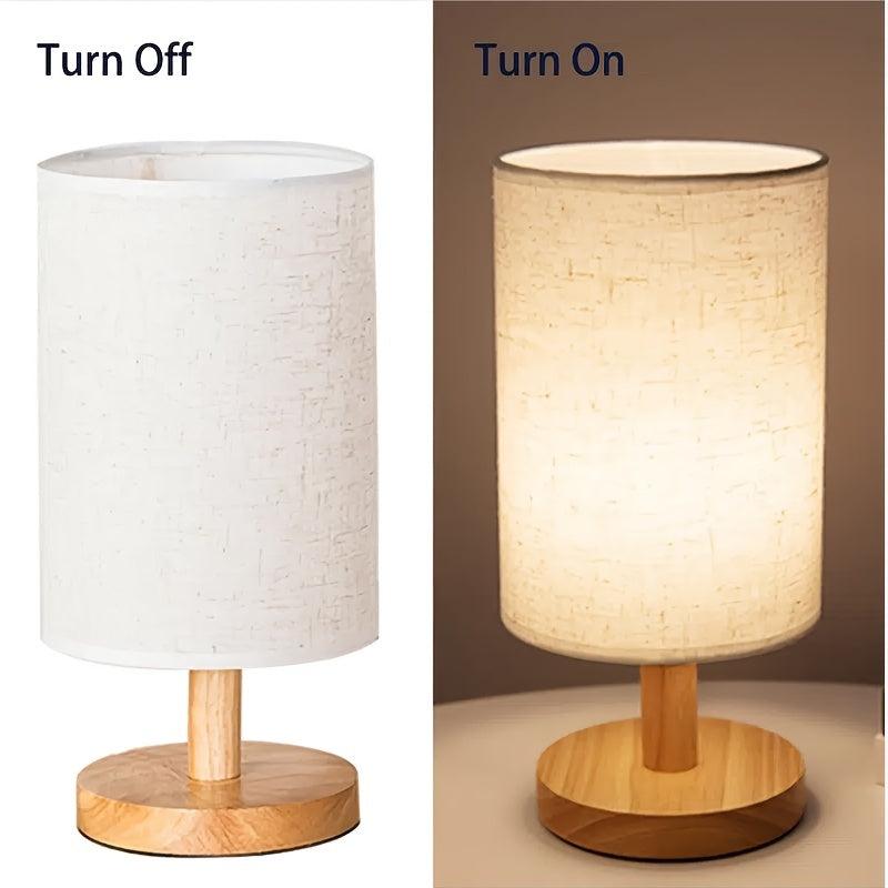 Modern Nordic Style Wooden Desk Lamp USB Powered