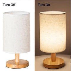 Modern Nordic Style Wooden Desk Lamp USB Powered