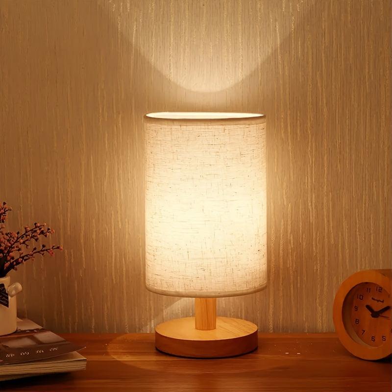 Modern Nordic Style Wooden Desk Lamp USB Powered