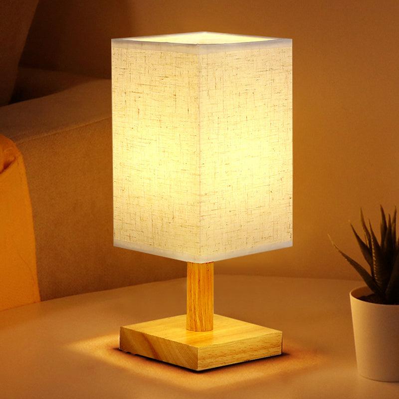 Modern Nordic Style Wooden Desk Lamp USB Powered
