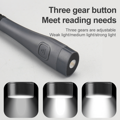 USB Rechargeable LED Neck Reading Light 3 Colors 3 Brightness Level