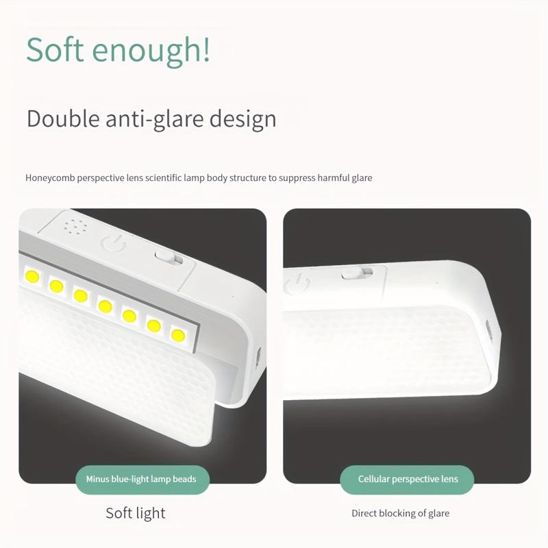 LED Magnetic Desk Lamp Dimmable Night Lamp USB Rechargeable