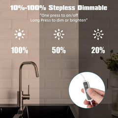 11.8in Under Cabinet LED Light Plug-in Adjustable Brightness Warm White 4000k
