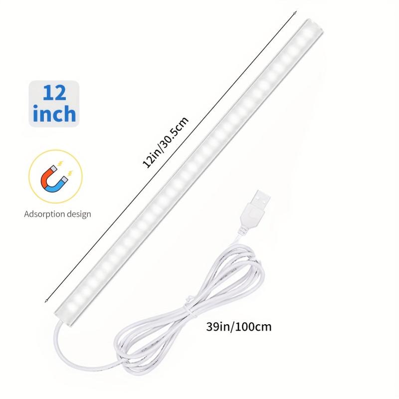 30 LED Under Cabinet Light Plug-in Closet Kitchen Counter Closet Light Bar