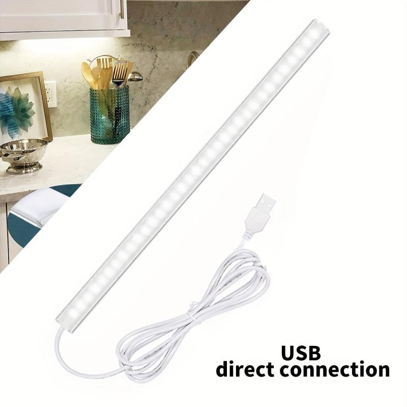 30 LED Under Cabinet Light Plug-in Closet Kitchen Counter Closet Light Bar