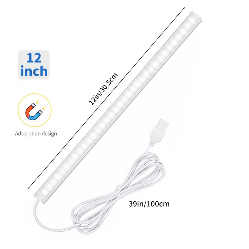 30 LED Under Cabinet Light Plug-in Closet Kitchen Counter Closet Light Bar