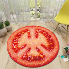 Non Slip 3D Fruit Carpet Soft Bath Mat Water Absorbent Quick Drying
