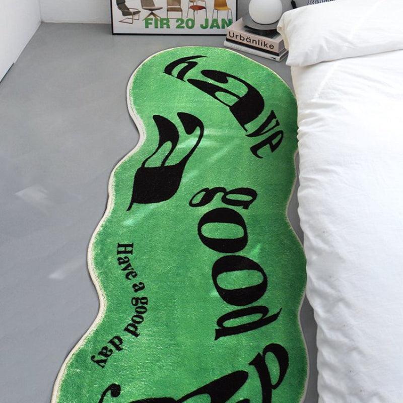 Non Slip Shaggy Bedside Carpet for Bedroom and Living Room Decor