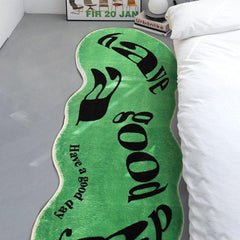 Non Slip Shaggy Bedside Carpet for Bedroom and Living Room Decor