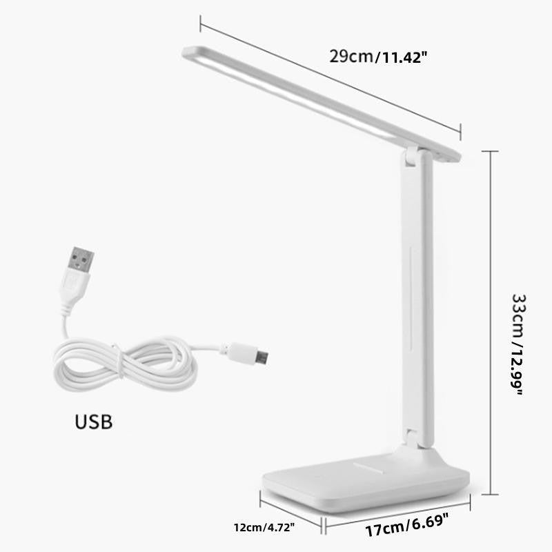 LED Desk Lamp Eye Protection Dimmable USB Touch Control