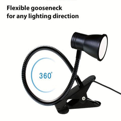 Clip On Lamp LED Desk Lamp 3-in-1 Light Colors Brightness Dimmable Home Office