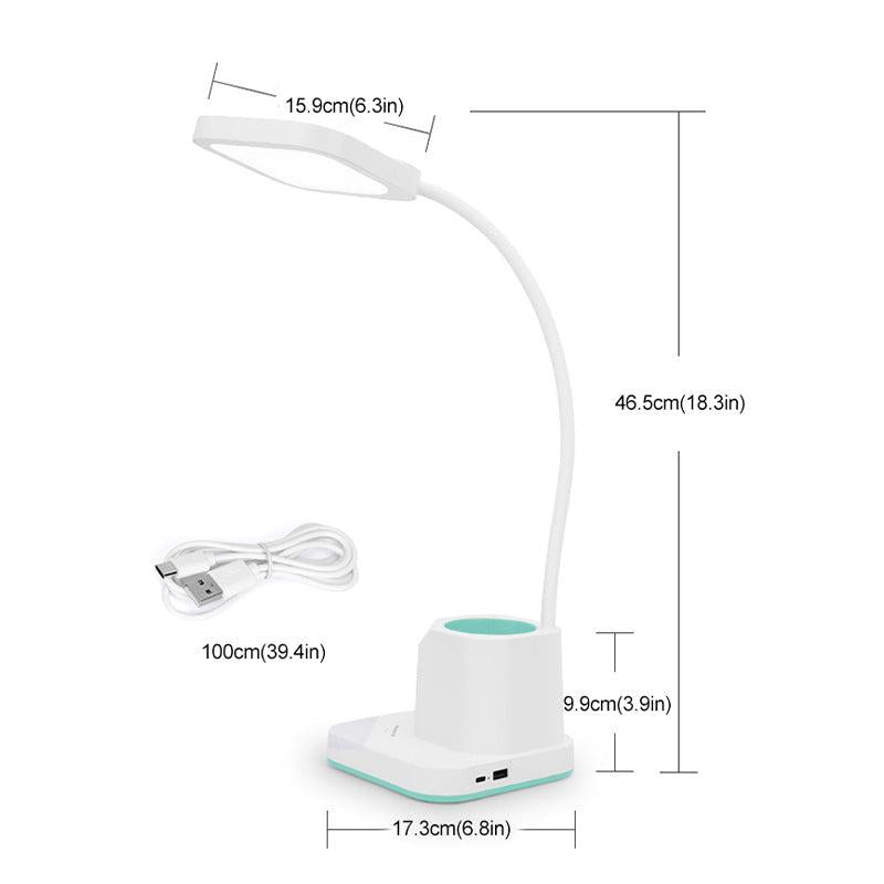 Creative Pen Holder Night Light Touch Sensor LED Desk Lamp