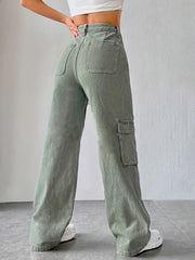 Green Cargo Pants Women's Denim Jeans