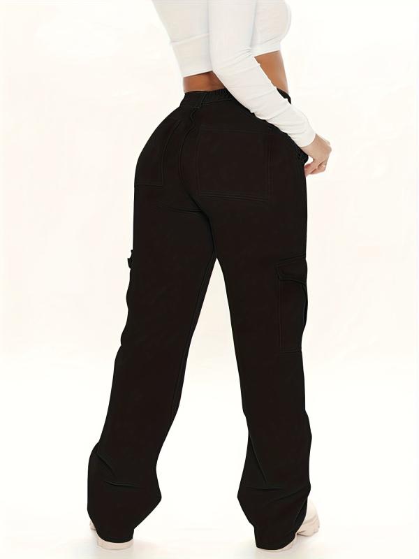 Y2K Cargo Pants Women's Straight Jeans Loose Fit