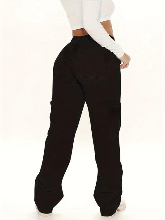 Y2K Cargo Pants Women's Straight Jeans Loose Fit