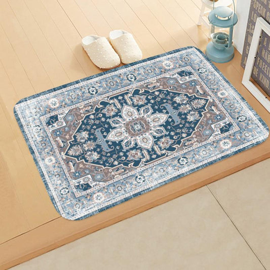 Vintage Persian Pattern Floor Mat Water Absorption Rugs Bedroom Bedside Decor