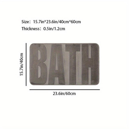 Memory Foam Bath Mat Rug Soft Non Slip Thick Water Absorption