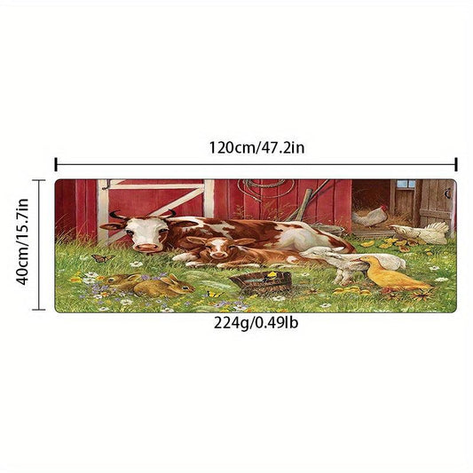 Non Slip Waterproof Machine Washable Floor Mat Soft Thickened Rustic Mat
