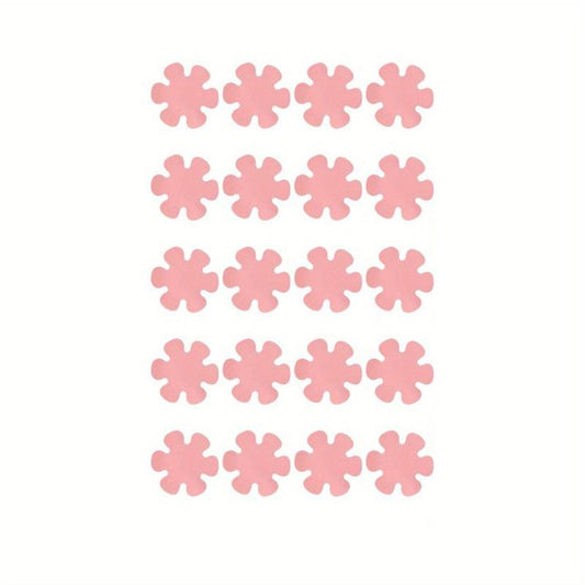 20pcs Flower Shaped Non-slip Shower Tread Sticker Set