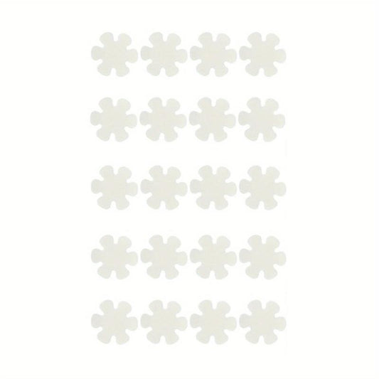 20pcs Flower Shaped Non-slip Shower Tread Sticker Set