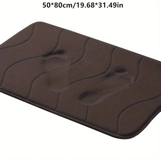 Soft Memory Foam Bath Mat Anti Slip Absorbent Machine Washable