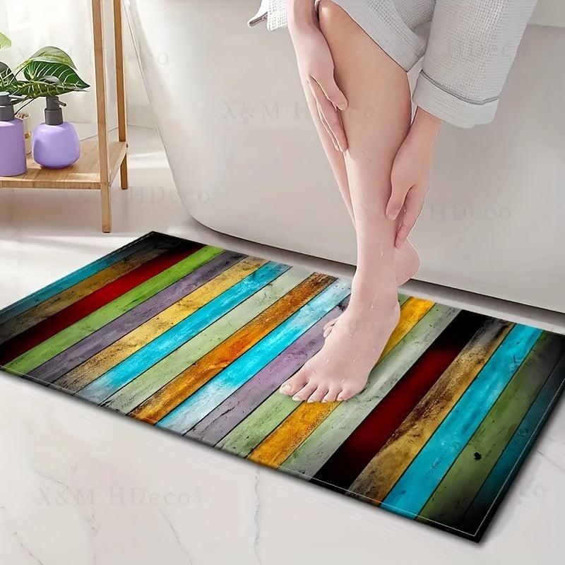 Non Slip Bath Mat Durable Rubber Kitchen Rug Absorbent Water Clearance