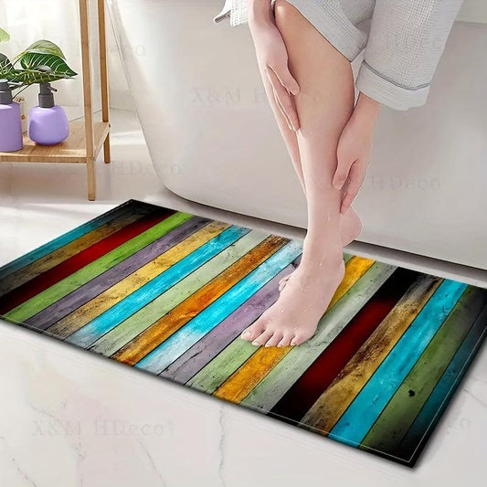 Non Slip Bath Mat Durable Rubber Kitchen Rug Absorbent Water Clearance