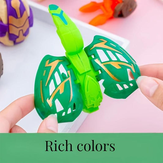 6pcs Dinosaur Transforming Robot Playset Kids Toy For Christmas Halloween