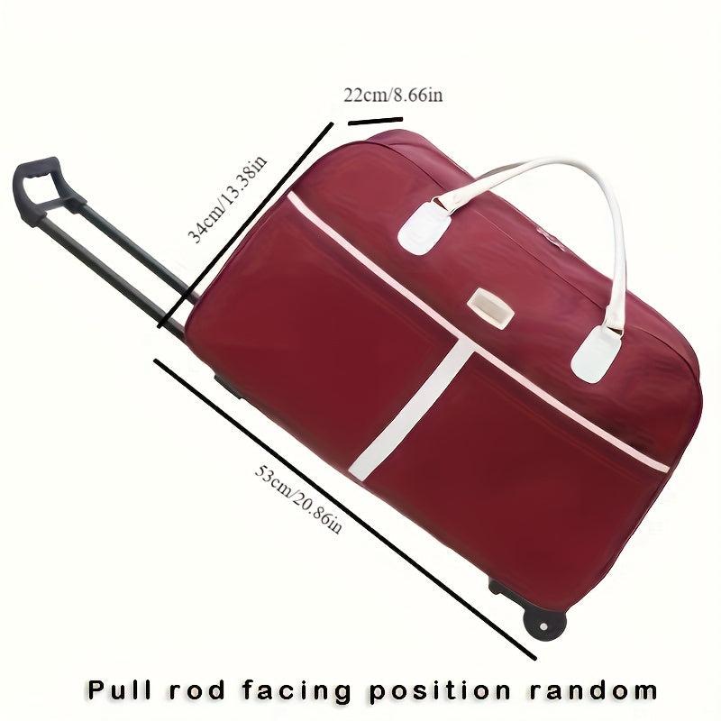 Minimalist Luggage Duffle Bag With Wheels Large Capacity