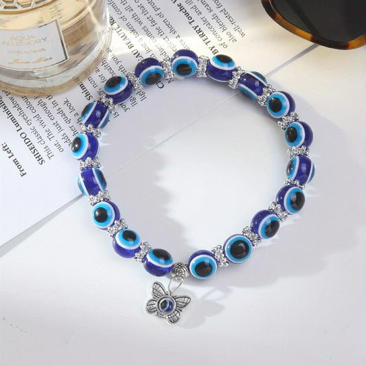 Devil's Eye Shape Pendant Anklet For Women Girls