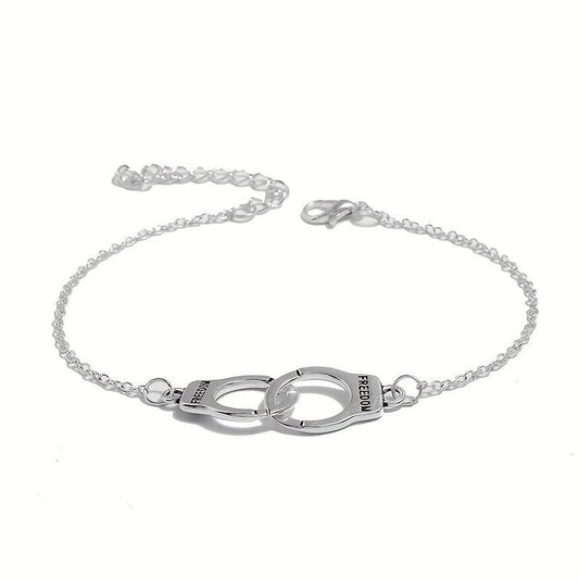 Vintage Style Handcuff Anklet Chain Bracelet for Women