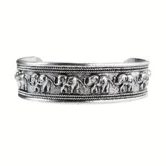 5pcs Geometric Bangle Bracelet Set Elephant Compass Pattern Hand Jewelry