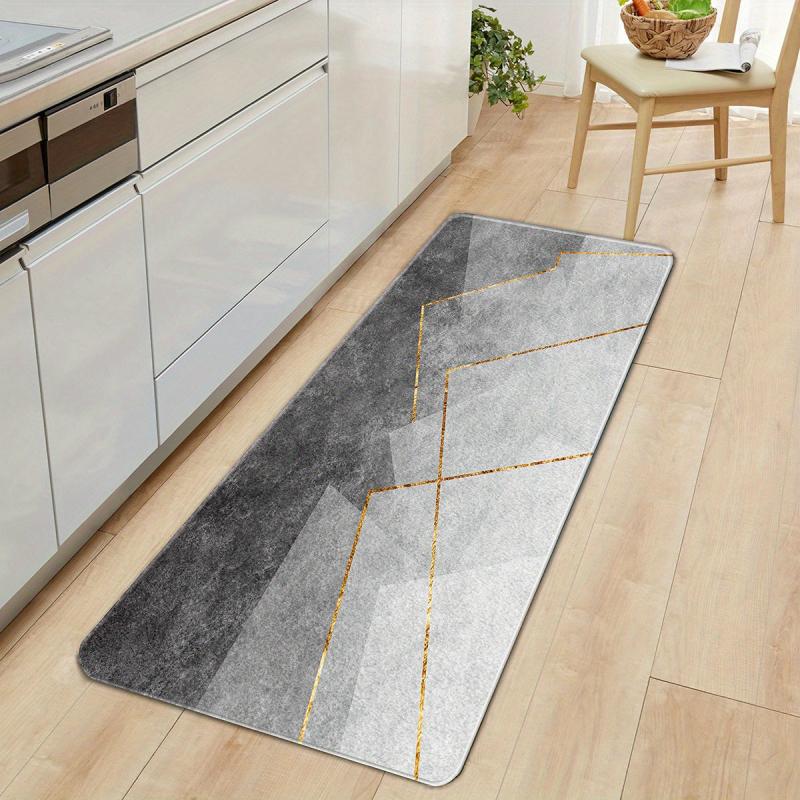 Modern Soft Kitchen Rug Cushioned Anti Fatigue Non Slip Kitchen Rugs