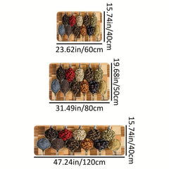 Spice Print Anti-Slip Kitchen Mat Polyester Carpet