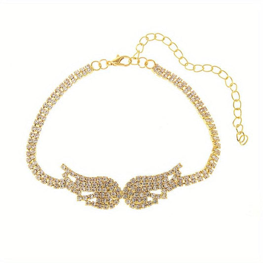 Personality Angel Wings Chain Anklet Foot Jewelry