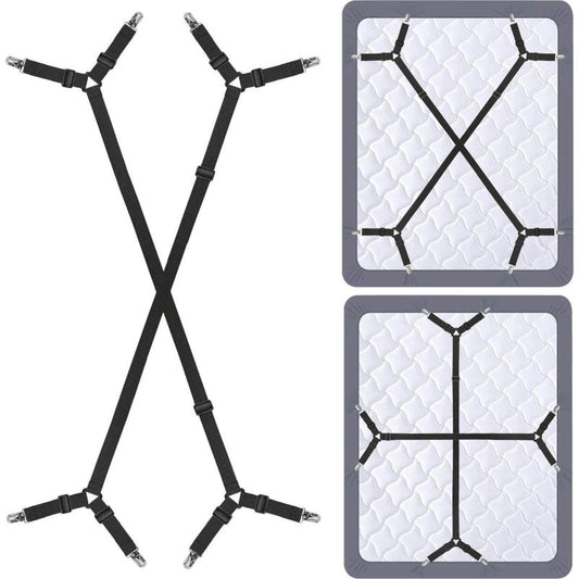 Adjustable Bed Sheet Holder Straps Grippers