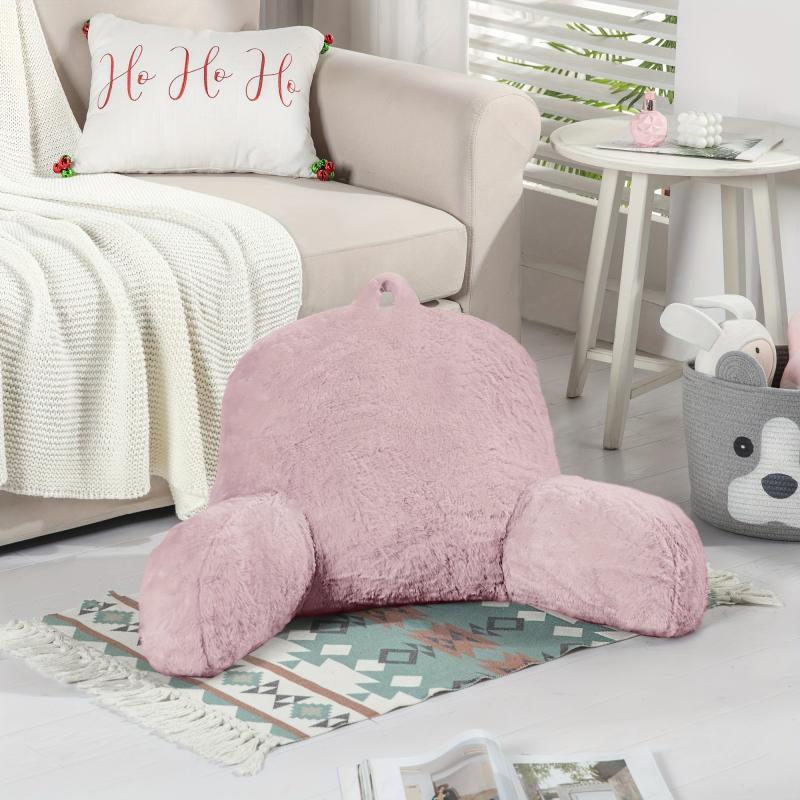 Faux Fur Reading Pillow Cover Soft Washable No Pillow Core
