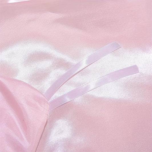 3pcs Satin Duvet Cover Set for Wedding Bedroom